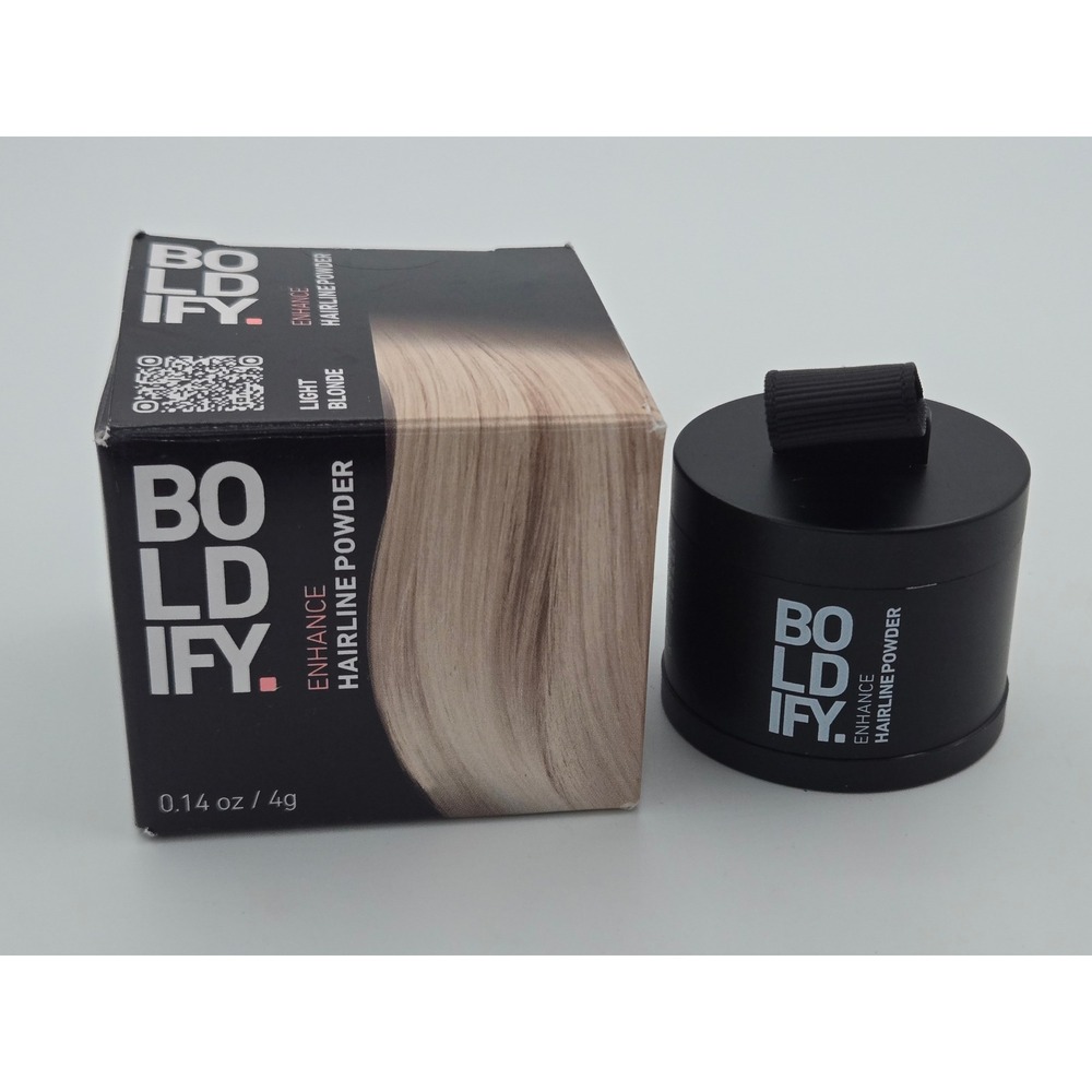 Boldify Enhance Hairline Powder Light Blonde 4g Root Touch Up Water Resistant